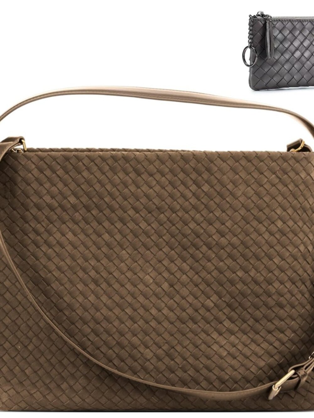 Suede Hobo Bag for Women Hand-Woven Bag Made of Suede Fabric Casual Tote Bag